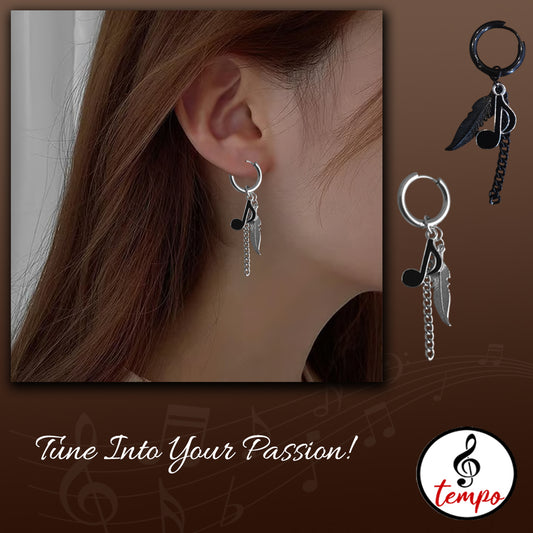 10 - Earrings with musical items