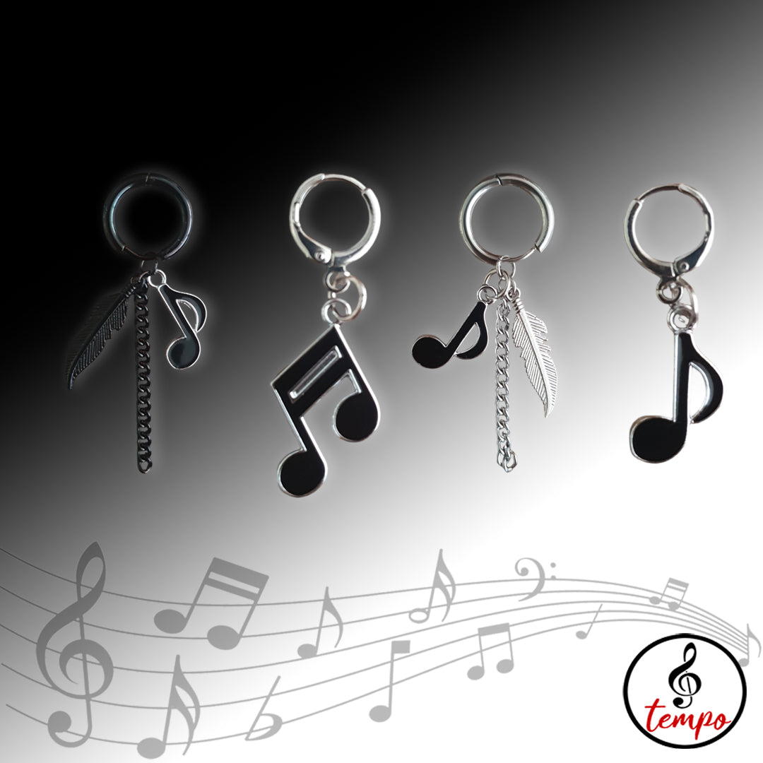 10 - Earrings with musical items