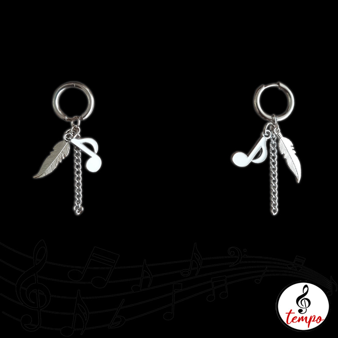 10 - Earrings with musical items