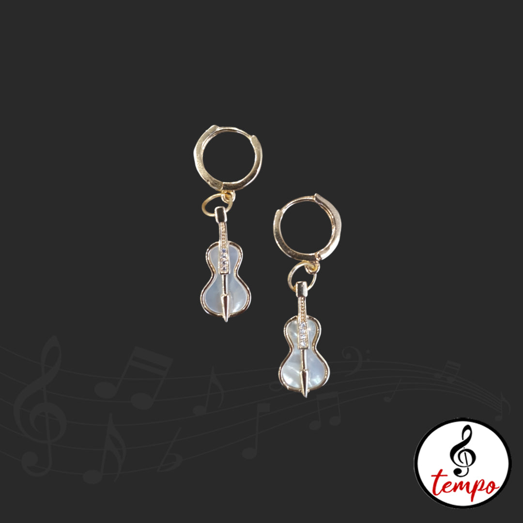 10 - Earrings with musical items